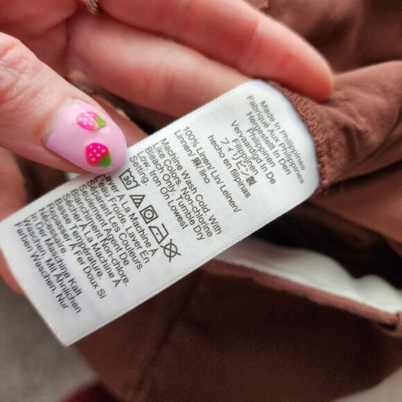 J.CREW Wide-leg Essential Pant In Linen resortwear pants in brown size 2 - Picture 5 of 10